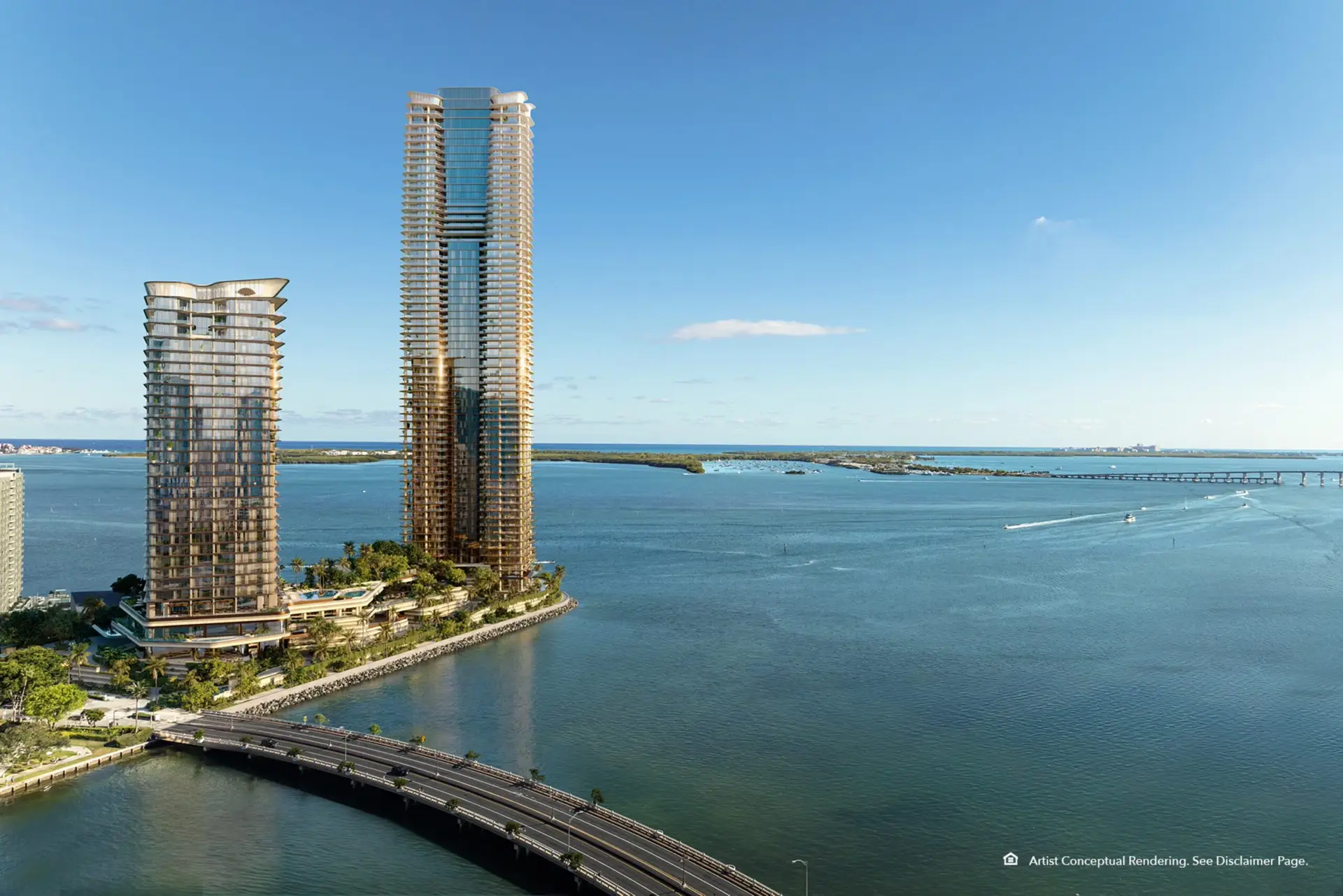 Mandarin Oriental Miami North and South Towers on Brickell Key